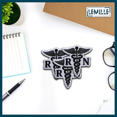 ممرضة مسجلة RN التصحيح، حجم 3 "خياطة على بقع، ممرضة الرعاية الصحية التطريز بقع النسيج للملابس الجينز حقائب الظهر القبعات، والتطريز الطبي الحديد على بقع للملابس، والهدايا المسعف in Kuwait