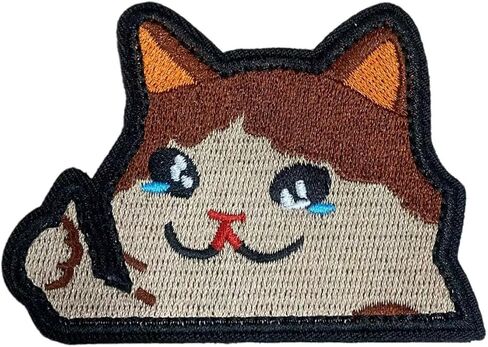 Funny Velcro Patches - Cat Meme Morale Patches Velcro with Hook and Loop Backing for Backpacks, Dog Harnesses, Hats and Jackets in Saudi Arabia