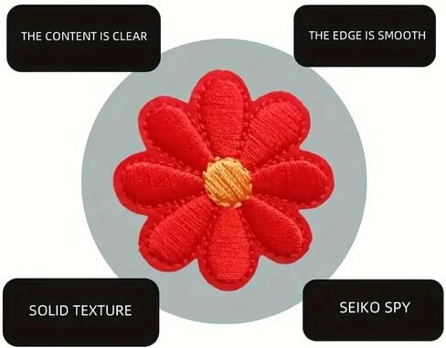 12Pcs Flower Iron on Patches, Cute Colorful Embroidered Sew on Flower, Repair Patch DIY Crafts for Clothing Jacket Jeans Pants Dress Hat Decorations, 12 Colors in Saudi Arabia