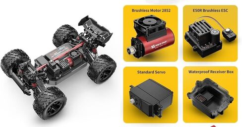 Mjx Hyper go 14207 Rc Truck 4x4 Rc بدون فرش RC شاحنة تعمل بالطاقة الكهربائية RC سيارة بدون فرش محرك وESC، سيارات Rc للبالغين، 1/14 4wd عالية السرعة Rc سيارات الانجراف للبالغين in Saudi Arabia