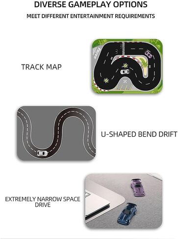 Helixsun Mini RC Drift Car with Charging Cable and Barrier, 1/64 Scale 2.4G 4WD, with Realistic Lighting Effects, Exciting Present for Hobbyists in Saudi Arabia