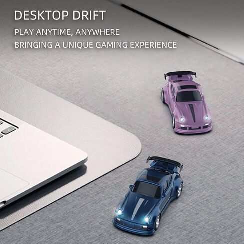 Helixsun Mini RC Drift Car with Charging Cable and Barrier, 1/64 Scale 2.4G 4WD, with Realistic Lighting Effects, Exciting Present for Hobbyists in Saudi Arabia