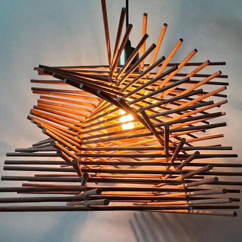 36Pcs Natural Walnut Dowels 0.24×11.8 Inch Wood Dowel Rods Unfinished Round Sticks for Carving Woodworking Building Model Macrame Crafts in Kuwait