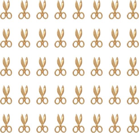 50 Pcs Scissors Charms 1.6 x 1 cm Vintage Metal Cute Barber Tool Scissor Pendants for Women DIY Jewelry Making Necklace Bracelets Keychain Earring Parties Decoration in Saudi Arabia