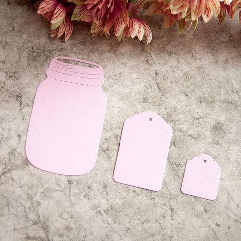 Bookmark Metal Cutting Dies, Bottles Frame Carbon Steel Note Embossing Stencils for DIY Scrapbooking Photo Album Decorative DIY Paper Cards Making Gift, Classic Style Metallic Die Cut in Saudi Arabia