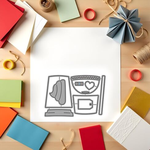 Coffee Cup Die Cut for Card Making, Coffee Cup Metal Cutting Dies Congratulations Die Cuts Happy Birthday Embossing Stencils Template for DIY Scrap-Booking Decor Wedding Birthday Blessing Card in Saudi Arabia