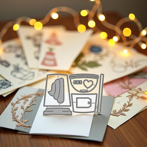 Coffee Cup Die Cut for Card Making, Coffee Cup Metal Cutting Dies Congratulations Die Cuts Happy Birthday Embossing Stencils Template for DIY Scrap-Booking Decor Wedding Birthday Blessing Card in Saudi Arabia