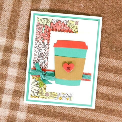 Coffee Cup Die Cut for Card Making, Coffee Cup Metal Cutting Dies Congratulations Die Cuts Happy Birthday Embossing Stencils Template for DIY Scrap-Booking Decor Wedding Birthday Blessing Card in Saudi Arabia