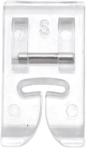 7mm Clear Presser Foot, Universal Sewing Machine Presser Foot Prevent Skipped Stitches for Curved Stitches, Topstitching with ABS Material in Saudi Arabia