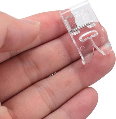 7mm Clear Presser Foot, Universal Sewing Machine Presser Foot Prevent Skipped Stitches for Curved Stitches, Topstitching with ABS Material in Saudi Arabia