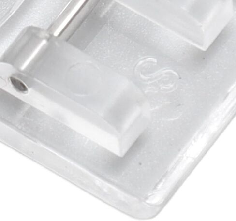 7mm Clear Presser Foot, Universal Sewing Machine Presser Foot Prevent Skipped Stitches for Curved Stitches, Topstitching with ABS Material in Saudi Arabia