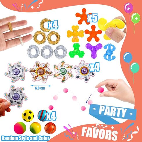 127 قطعة من هدايا الحفلات للأطفال من عمر 4 إلى 8 سنوات، ألعاب صندوق الكنز للفصل الدراسي، جوائز للأطفال في الفصل الدراسي، حشوات أكياس البيناتا، ألعاب فيدجيت السائبة هدايا عيد الميلاد in Kuwait