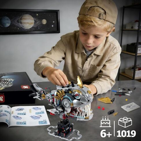 مجموعة مكعبات بناء البيرانا الميكانيكية من GIAT - لعبة مجموعة STEM للأطفال والكبار، مجموعة ديكور المنزل/المكتب، هدايا عيد ميلاد للمراهقين من سن 8 إلى 14 عامًا للأولاد والبنات (1019 قطعة) in Kuwait