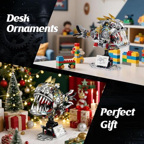 مجموعة مكعبات بناء البيرانا الميكانيكية من GIAT - لعبة مجموعة STEM للأطفال والكبار، مجموعة ديكور المنزل/المكتب، هدايا عيد ميلاد للمراهقين من سن 8 إلى 14 عامًا للأولاد والبنات (1019 قطعة) in Kuwait