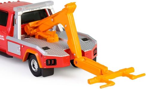 2022 3500 Dually Wrecker Tow Truck Ignition Towing Co. Red and Orange Dually Drivers Series 16 1/64 Diecast Model Car by Greenlight 46160E in Saudi Arabia