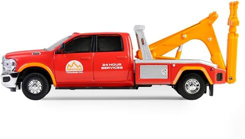 2022 3500 Dually Wrecker Tow Truck Ignition Towing Co. Red and Orange Dually Drivers Series 16 1/64 Diecast Model Car by Greenlight 46160E in Saudi Arabia