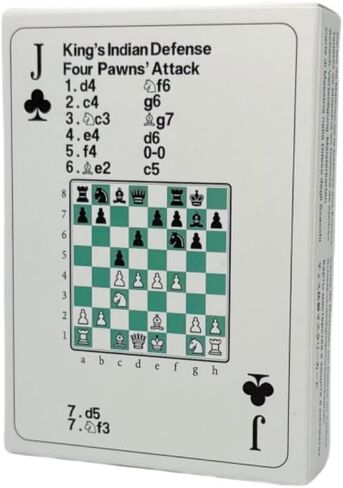 4 Pack Mix - Chess Opening Strategy Cards: 4x52 Playing Cards with Classic Tactics for Training and Coaching, Fun and Educational, for Students, Beginners and Coaches in Saudi Arabia