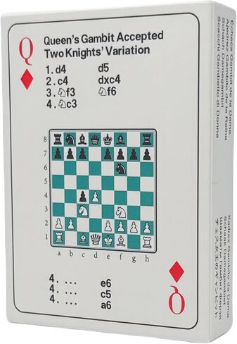 4 Pack Mix - Chess Opening Strategy Cards: 4x52 Playing Cards with Classic Tactics for Training and Coaching, Fun and Educational, for Students, Beginners and Coaches in Saudi Arabia