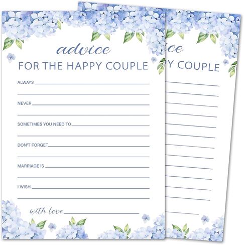 Bridal Word Scramble Game, 25 Blue Hydrangea Bridal Shower Game Cards with 1 Answer Card, Engagement Party Wedding Games for Guests, Minimalist Wedding Party Games Supplies (5"x7") -01 in Saudi Arabia