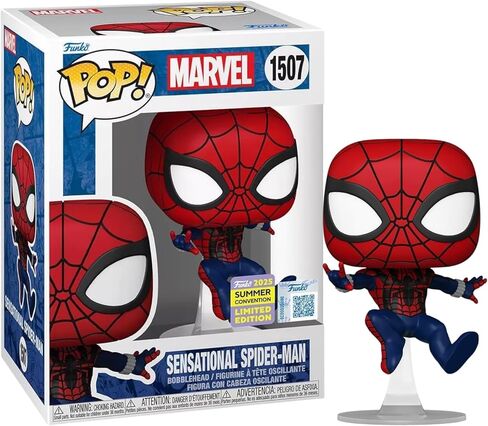 POP Sensational Spider-Man Funko 2025 Summer Convention Limited Edition 1507 (مع حماية بلاستيكية) in Saudi Arabia