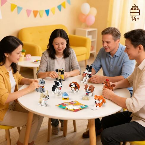 HIGH GODO 9pack Party Favors Mini Dogs Building Set, Adorable Animals Building Set for Goodie Bags Stuffers, Party Favors Birthday Gift for Teens 14+ (1002PCS) in Saudi Arabia