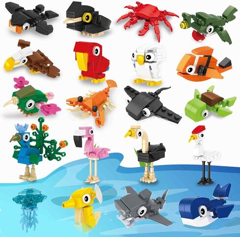 HIGH GODO 9pack Party Favors Mini Dogs Building Set, Adorable Animals Building Set for Goodie Bags Stuffers, Party Favors Birthday Gift for Teens 14+ (1002PCS) in Saudi Arabia