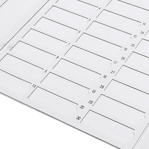 Sorandy Paper Microscope Slide Tray, Portable Foldable Microscope Slide Storage Board with 30 Capacity 7.8cm x2.6cm Storage Plate & Numbered Slots for Laboratory, Work Space in Saudi Arabia