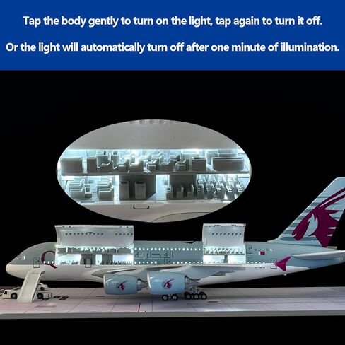 MACHASORS A380 نموذج طائرة، ترقية بأبواب قابلة للفتح ومقصورة مفصلة بمقياس 1/160 مقاس 18.1 بوصة طقم طائرة 380 مع أضواء LED وحامل عرض وحصيرة مطار مطاطية، هدية مثالية لمحبي الطيران in Kuwait