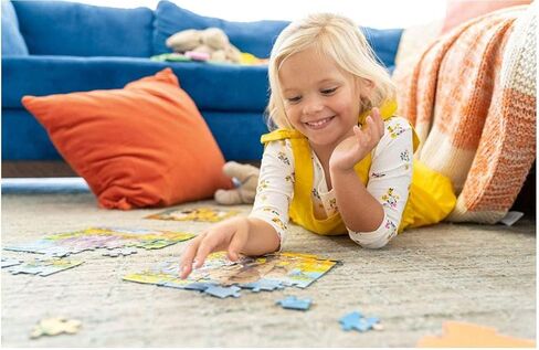لعبة أحجية الصور المقطوعة على شكل أرضية عملاقة من Ravensburger Peppa Pig: حافلة لندن المكونة من 24 قطعة للأطفال - نشاط خالٍ من الشاشة يعزز التركيز والتركيز in Saudi Arabia
