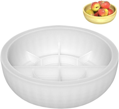 قالب وعاء السيليكون مستدير DIY قوالب راتينج السيليكون قوالب السيليكون المستديرة قوالب صينية الراتنج سيليكون 7.9 × 2.6 بوصة قالب وعاء الراتنج غير اللاصق قوالب سيليكون مرنة مقاومة للحرارة للحرف اليدوية in Kuwait