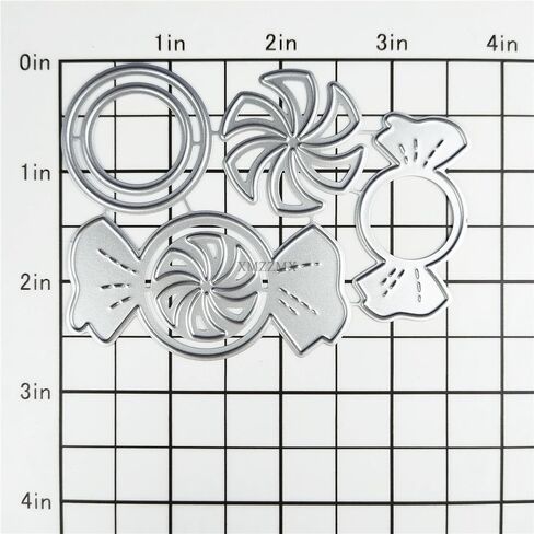Patchwork Candys Metal Cutting Dies for Card Making, Paper Embossing Die Cuts Kit Templates Supplies, Photo Frame Album DIY Scrapbooking Stencils Sets in Saudi Arabia