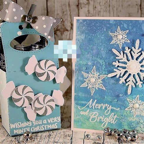 Patchwork Candys Metal Cutting Dies for Card Making, Paper Embossing Die Cuts Kit Templates Supplies, Photo Frame Album DIY Scrapbooking Stencils Sets in Saudi Arabia