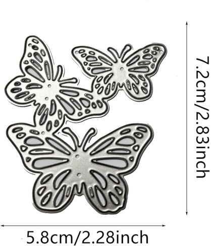 Butterfly Die Cut for Card Making,Butterfly Metal Cutting Dies Congratulations Die Cuts Birthday Embossing Stencils Template for DIY Scrap-Booking Decor Wedding Birthday Blessing Card in Saudi Arabia