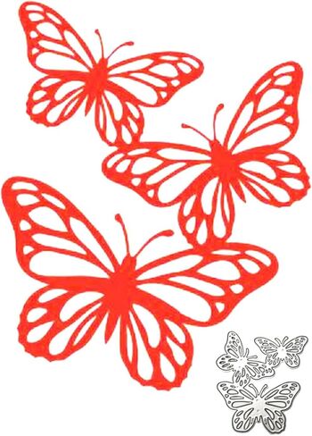 Butterfly Die Cut for Card Making,Butterfly Metal Cutting Dies Congratulations Die Cuts Birthday Embossing Stencils Template for DIY Scrap-Booking Decor Wedding Birthday Blessing Card in Saudi Arabia
