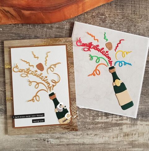 Congratulations Word Wine Metal Die Cuts,Celebration Wine Frame Background Wedding Cutting Dies Cut Stencils for DIY Scrapbooking Album Embossing Paper Dies Card Making in Saudi Arabia