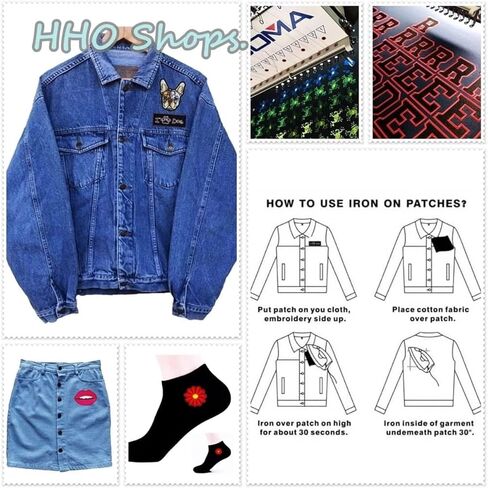 HHO Patch Set 3 Pieces. Crystal Ball Iron on Patches Disco Crystal Magic Ball Cartoon Embroidered Applique Patch Accessories DIY for Clothes Backpacks T-Shirt Jeans Skirt Vests Hat Bag in Saudi Arabia