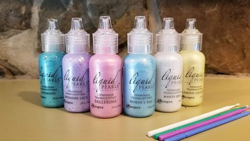مجموعة Ranger Liquid Pearls Oh Baby - حورية البحر، دانتيل لافندر، راقصة الباليه، بيضة روبن، شيفون ليموني وأوبال أبيض - مع أعواد تفاصيل تريبيز in Kuwait