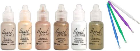 مجموعة Ranger Liquid Pearls Oh Baby - حورية البحر، دانتيل لافندر، راقصة الباليه، بيضة روبن، شيفون ليموني وأوبال أبيض - مع أعواد تفاصيل تريبيز in Kuwait