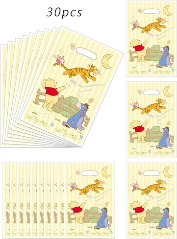 أكياس هدايا حفلات Hupalun For Disney Princess the Pooh 30 قطعة، ومستلزمات وديكورات. مثالية لحفلات الرسوم المتحركة، ومثالية للأطفال، ورائعة للمناسبات العائلية والجوائز in Kuwait