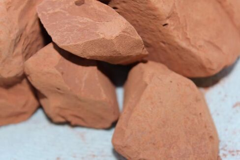 Red Clay, Edible Clay Chunks, Natural Organic Clay Mask, Natural Mud Mask - wt. 7 oz (200gm) in Saudi Arabia