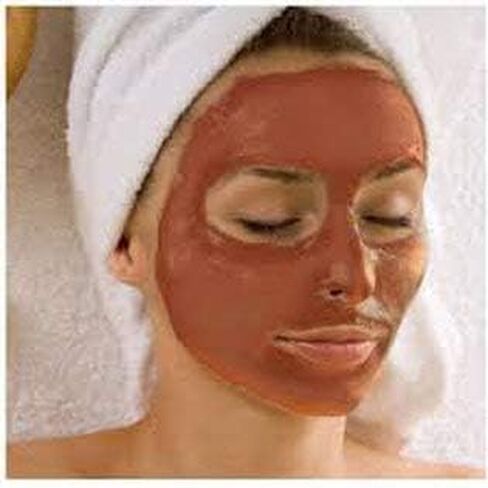 Red Clay, Edible Clay Chunks, Natural Organic Clay Mask, Natural Mud Mask - wt. 7 oz (200gm) in Saudi Arabia