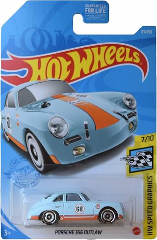 Hot Wheels Porsche 356 Outlaw, [blue] 171/250 Speed Graphics 7/10 in Saudi Arabia