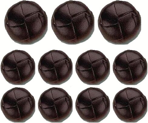 العلامة التجارية MisterShop®، مجموعة أزرار من الجلد الأصلي باللون البني - مصنوعة بشكل رائع في بورتوريكو - مطلية بالورنيش in Kuwait