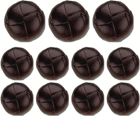 العلامة التجارية MisterShop®، مجموعة أزرار من الجلد الأصلي باللون البني - مصنوعة بشكل رائع في بورتوريكو - مطلية بالورنيش in Kuwait