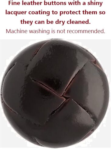 العلامة التجارية MisterShop®، مجموعة أزرار من الجلد الأصلي باللون البني - مصنوعة بشكل رائع في بورتوريكو - مطلية بالورنيش in Kuwait