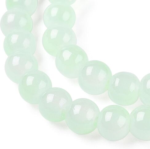 100Pcs Glass Beads for Jewelry Making 8mm Round Crystal Glass Bead Dark Violet Round Spacer Bead for DIY Craft Earring Necklace Bracelet Jewelry Supplies in Saudi Arabia