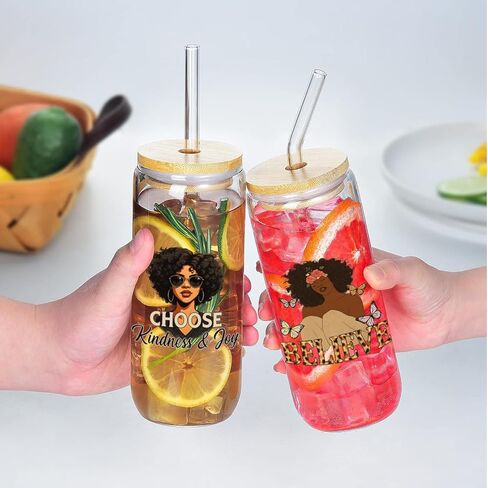 21pcs Black Theme UV DTF Transfer Stickers for Glass Cups, Waterproof Decals, Plastic Self-Adhesive Labels for Bottles and Cups Decoration in Saudi Arabia