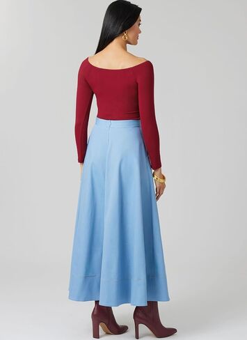 McCall's M8609U5 Easy-to-Make Misses' Flared Skirt Sewing Pattern Packet, Design Code M8609, Sizes 16-18-20-22-24 in Saudi Arabia