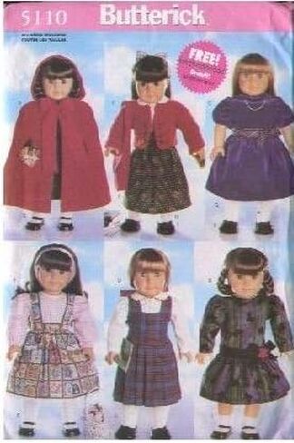Butterick 5110 Pattern 18" Doll Clothes in Saudi Arabia