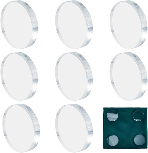 DICOSMETIC 10Pcs Round Glass Pattern Weights Cloth Sewing Weights 5.9x1cm Small Clear Paper Weight Glass Sewing Accessories for Dressmaking, Pattern Making and Sample Cutting in Saudi Arabia